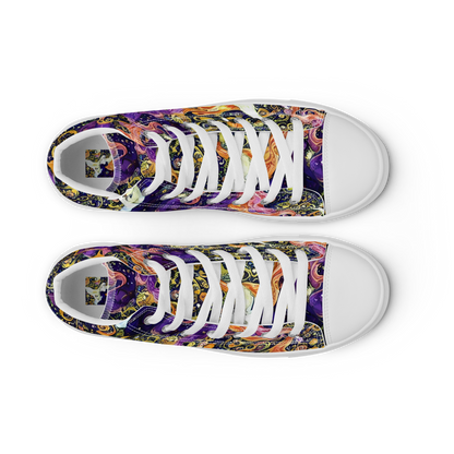 Women's High Top Canvas Shoes - Ethereal Waltz