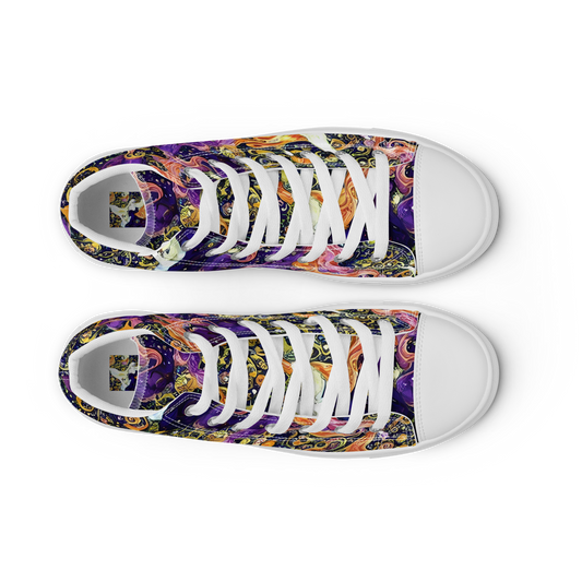 Women's High Top Canvas Shoes - Ethereal Waltz