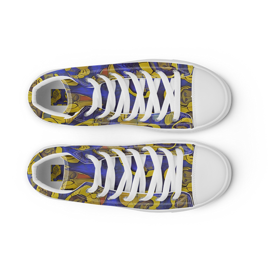 Women's High Top Canvas Shoes - Divine Reverie