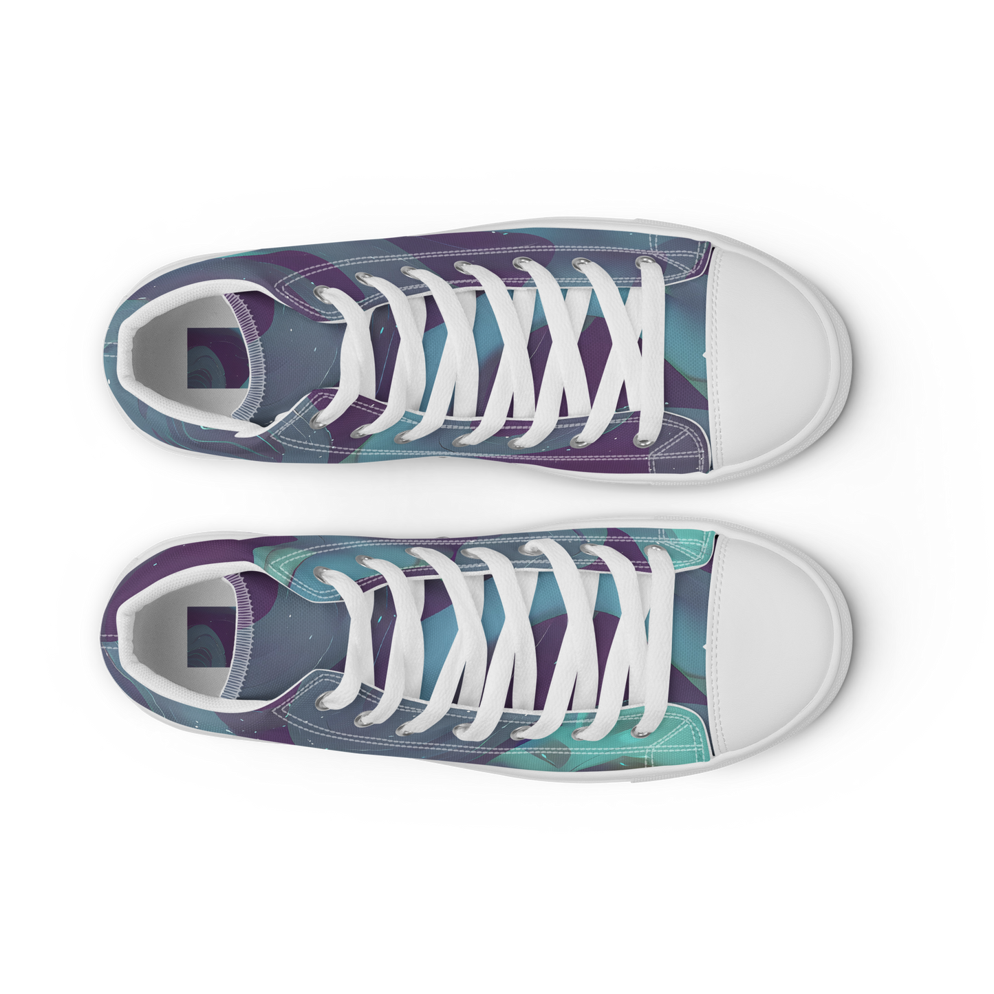 Men's High Top Canvas Shoes - Ethereal Dreamscape