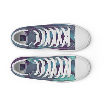 Men's High Top Canvas Shoes - Ethereal Dreamscape