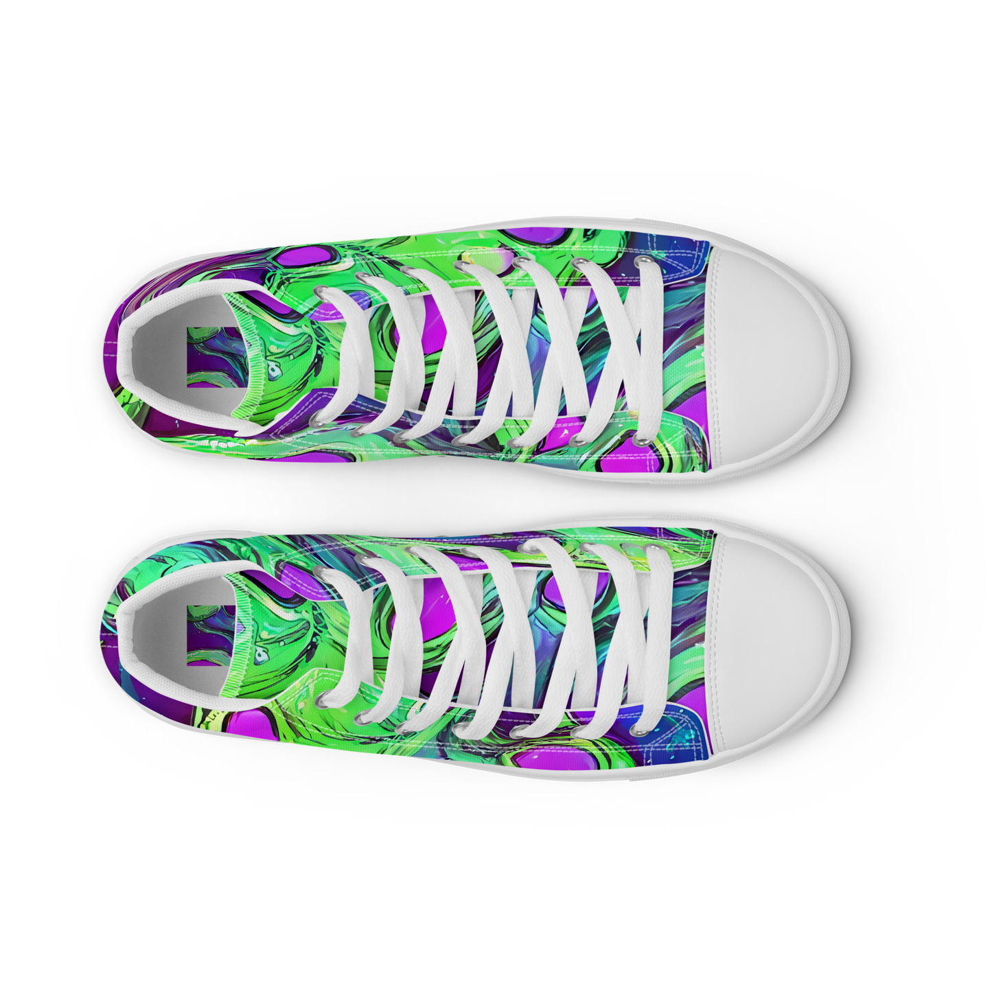 Women's High Top Canvas Shoes - Funky Mutation