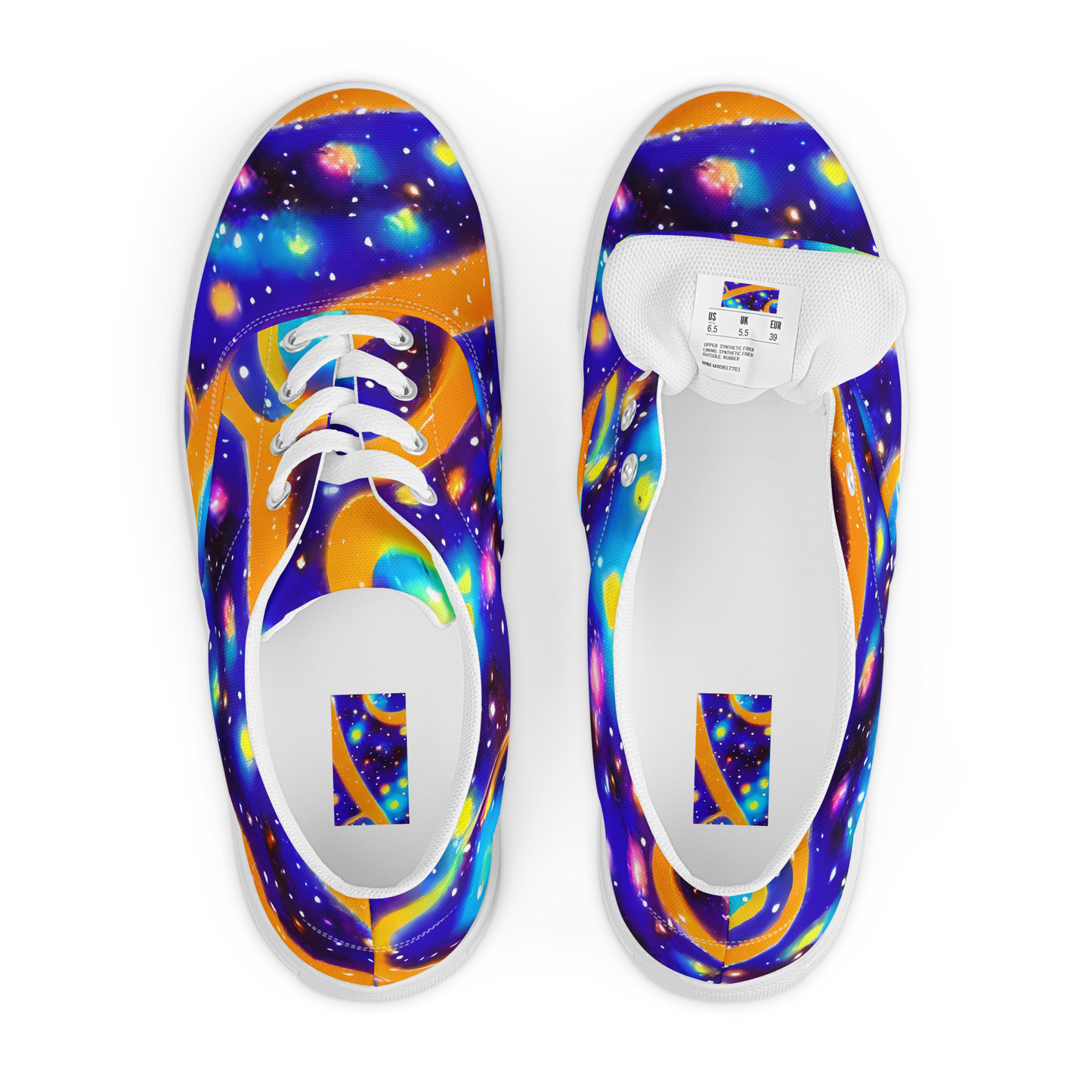 Men's Lace-Up Canvas Shoes - Epic Orbit