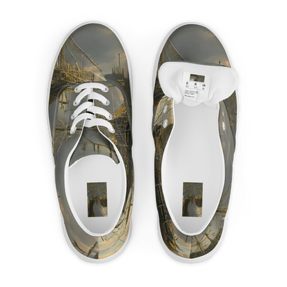 Men's Lace-Up Canvas Shoes - Ethereal Armada