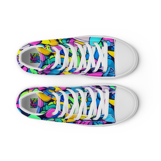 Women's High Top Canvas Shoes - Radiant Revelation