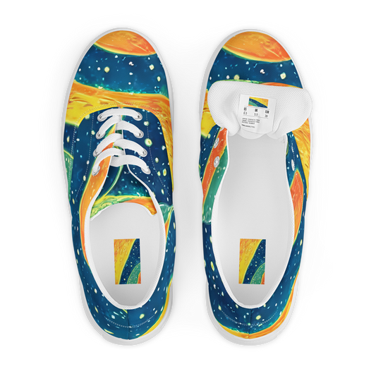 Women's Lace-Up Canvas Shoes - Celestial Harmony