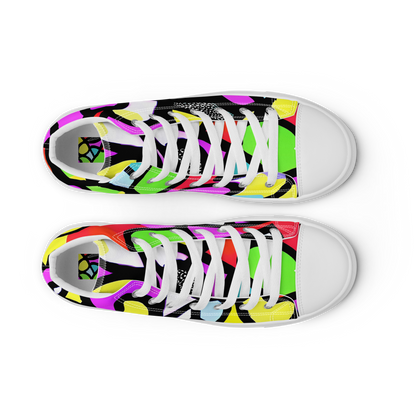 Women's High Top Canvas Shoes - Vivid Serenade