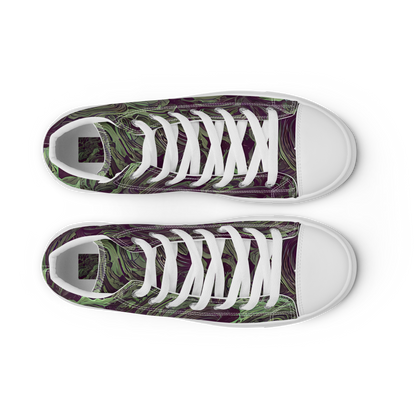 Women's High Top Canvas Shoes - Knab Whorls