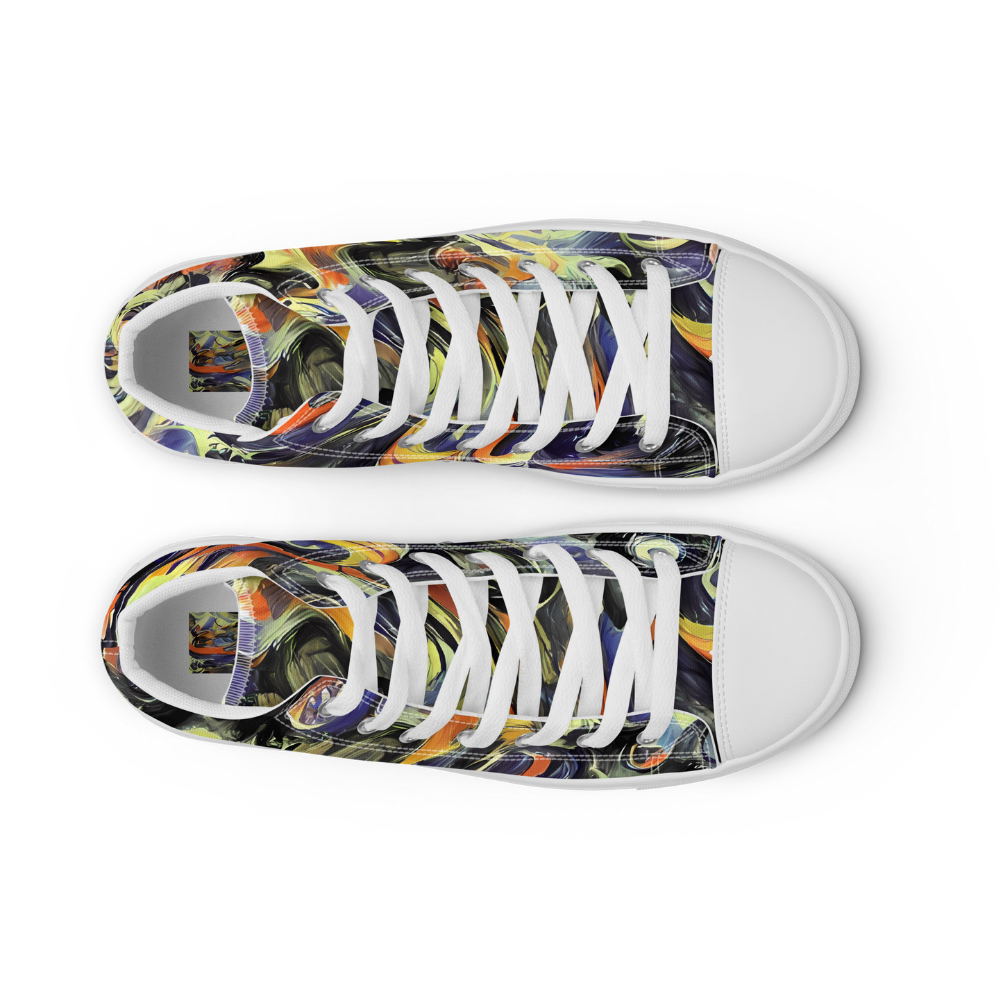 Women's High Top Canvas Shoes - Twilight Chaos