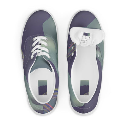 Women's Lace-Up Canvas Shoes - Ethereal Muse