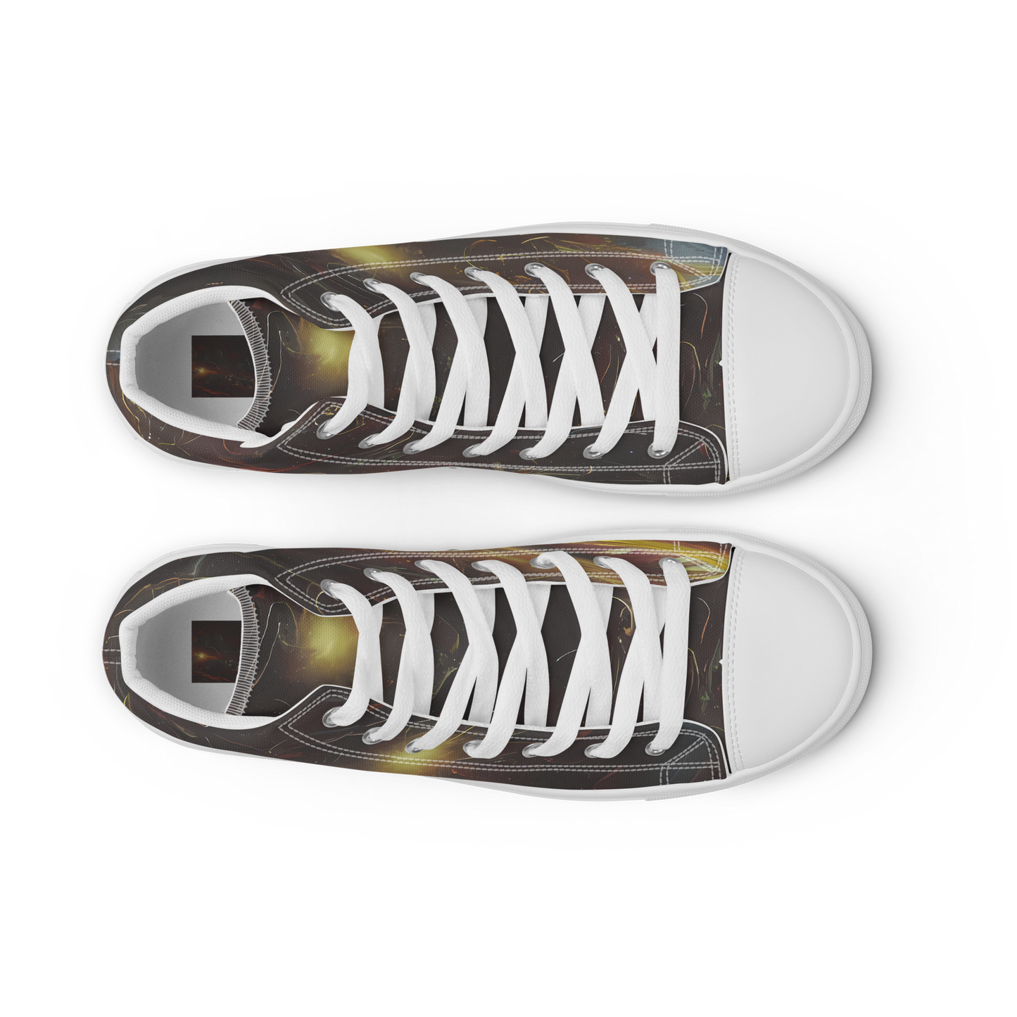 Women's High Top Canvas Shoes - Quantum Illusions