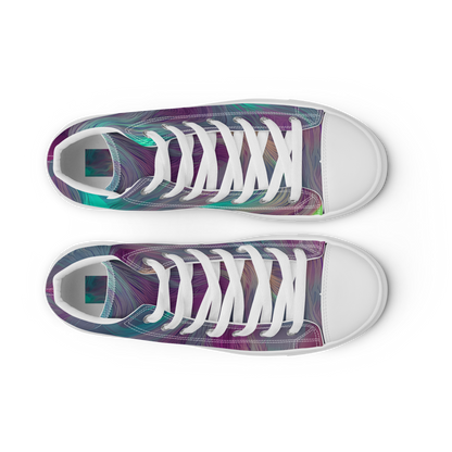 Men's High Top Canvas Shoes - Surreal Tresses