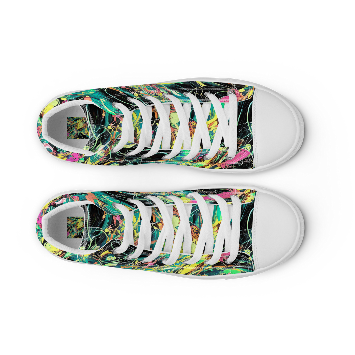 Women's High Top Canvas Shoes - Cyborg Whirl