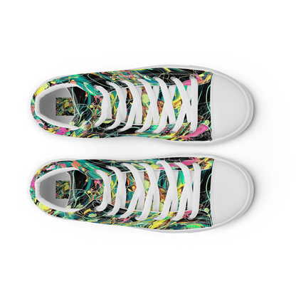 Women's High Top Canvas Shoes - Cyborg Whirl