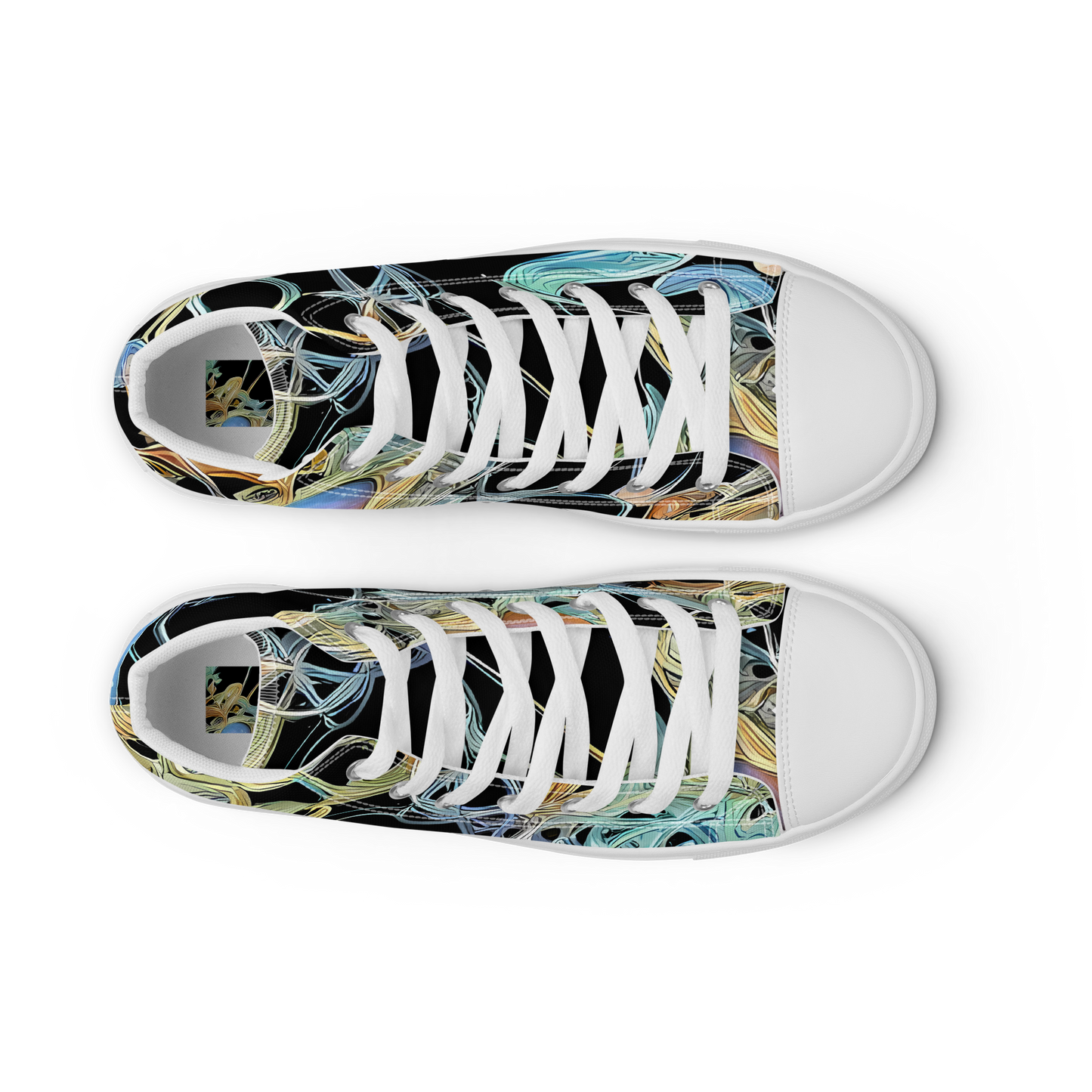 Men's High Top Canvas Shoes - Infinite Mist