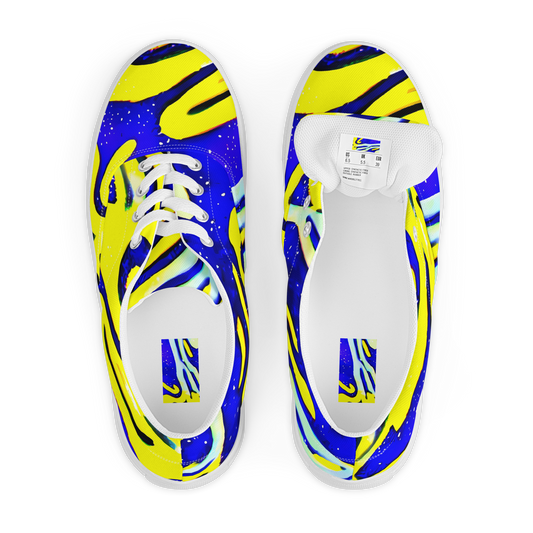 Women's Lace-Up Canvas Shoes - Electric Horizon