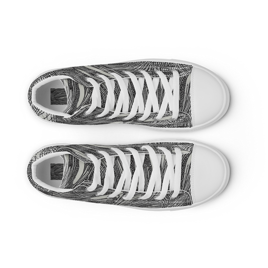 Women's High Top Canvas Shoes - Sable Currents