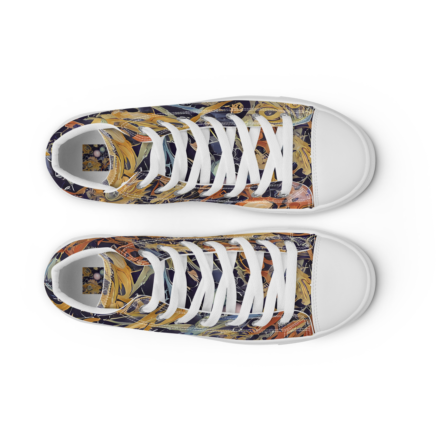 Women's High Top Canvas Shoes - Quantum Symmetry