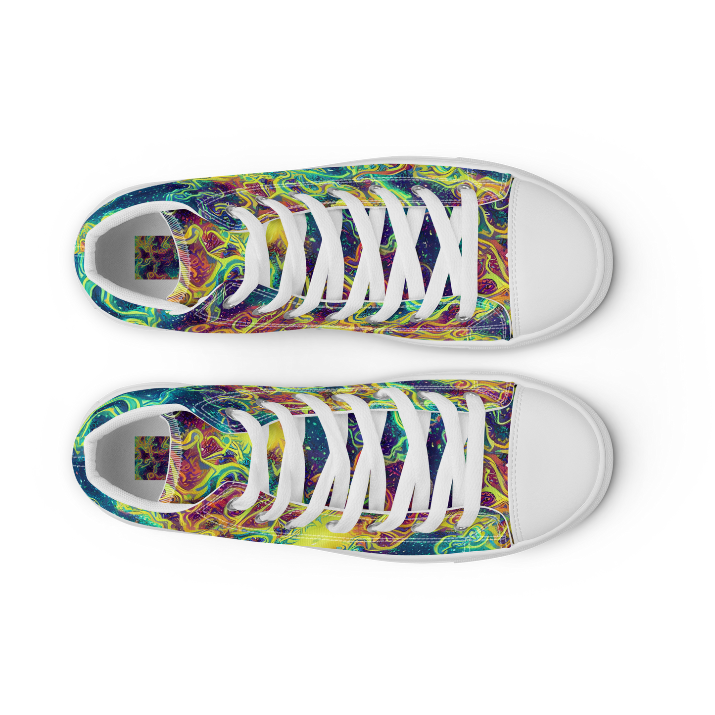 Women's High Top Canvas Shoes - Echoed Pulses