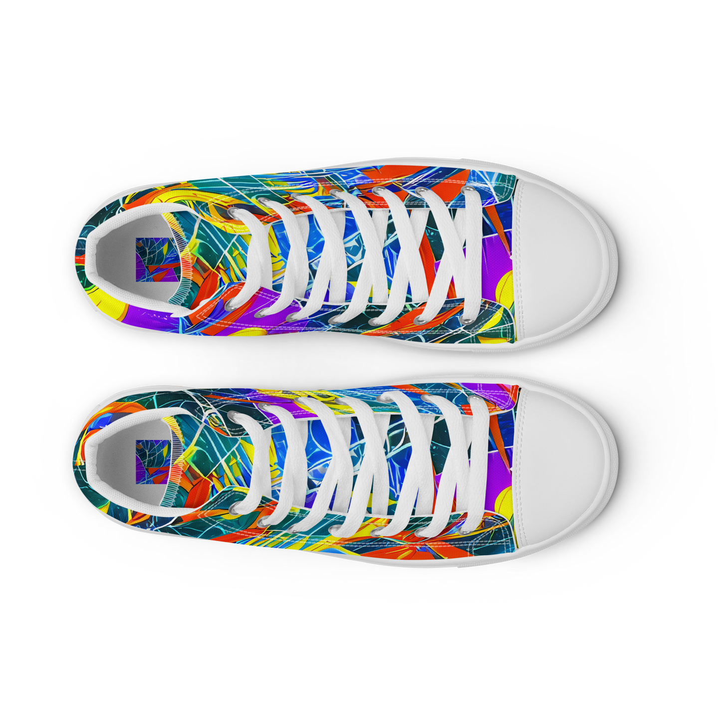 Women's High Top Canvas Shoes - Arkhipov Waves