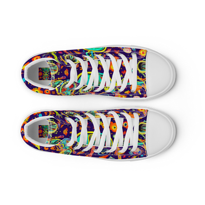 Women's High Top Canvas Shoes - Celestial Quirk