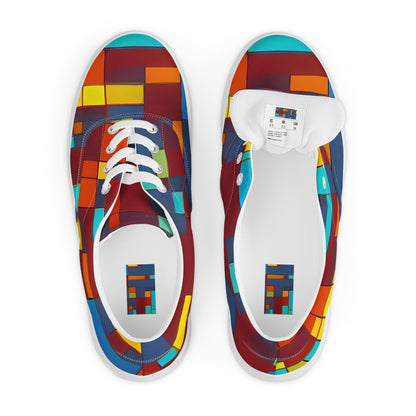 Men's Lace-Up Canvas Shoes - Astral Grid