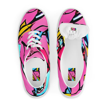 Women's Lace-Up Canvas Shoes - Barbier Bloom