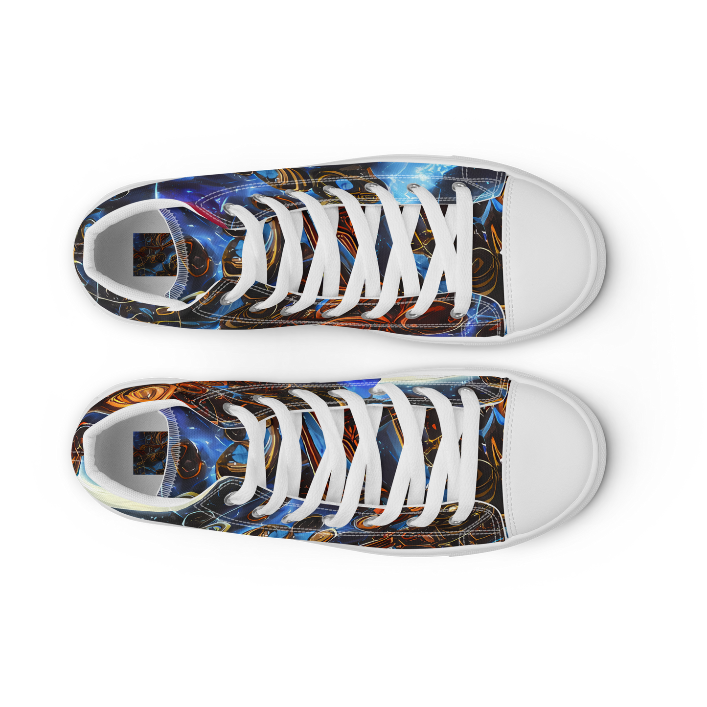 Men's High Top Canvas Shoes - Pimenov's Cosmos