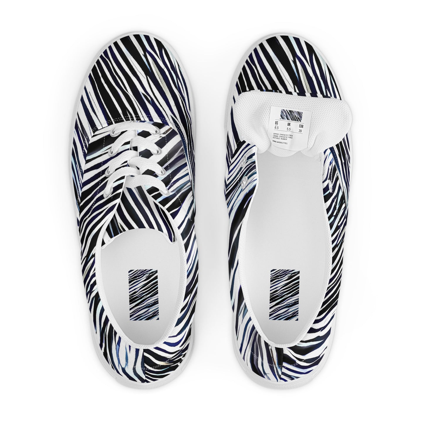 Men's Lace-Up Canvas Shoes - Dupain Waves