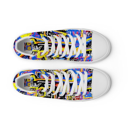 Women's High Top Canvas Shoes - Radiant Mayhem