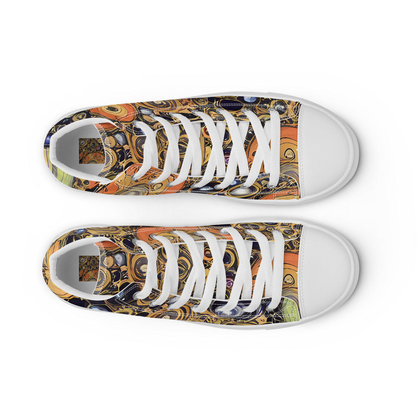 Women's High Top Canvas Shoes - Crescent Echoes