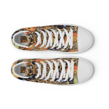 Women's High Top Canvas Shoes - Crescent Echoes