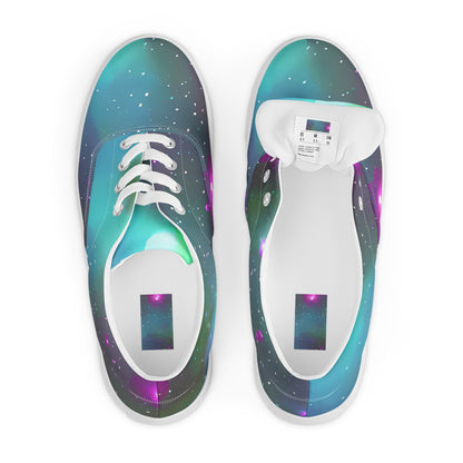 Women's Lace-Up Canvas Shoes - Interstellar Haze