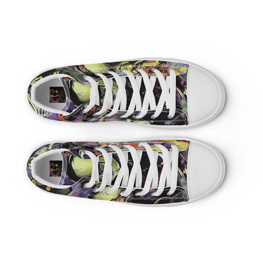 Women's High Top Canvas Shoes - Fires of the Void