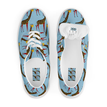 Women's Lace-Up Canvas Shoes - Giraffe Groove