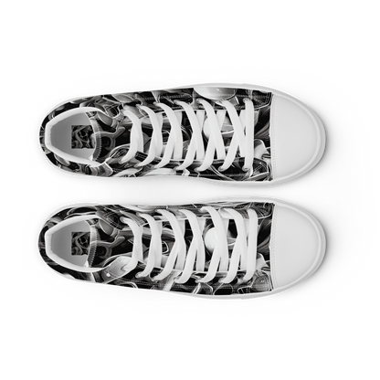 Women's High Top Canvas Shoes - Fluid Monochrome