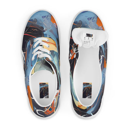 Women's Lace-Up Canvas Shoes - Neo-Splash Labyrinth