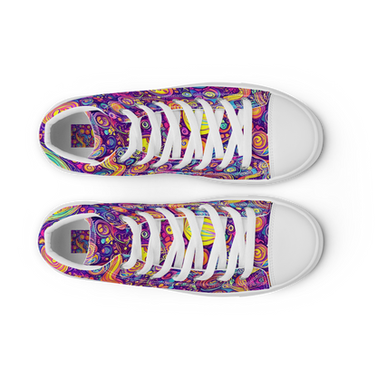 Women's High Top Canvas Shoes - Festival of Whimsy