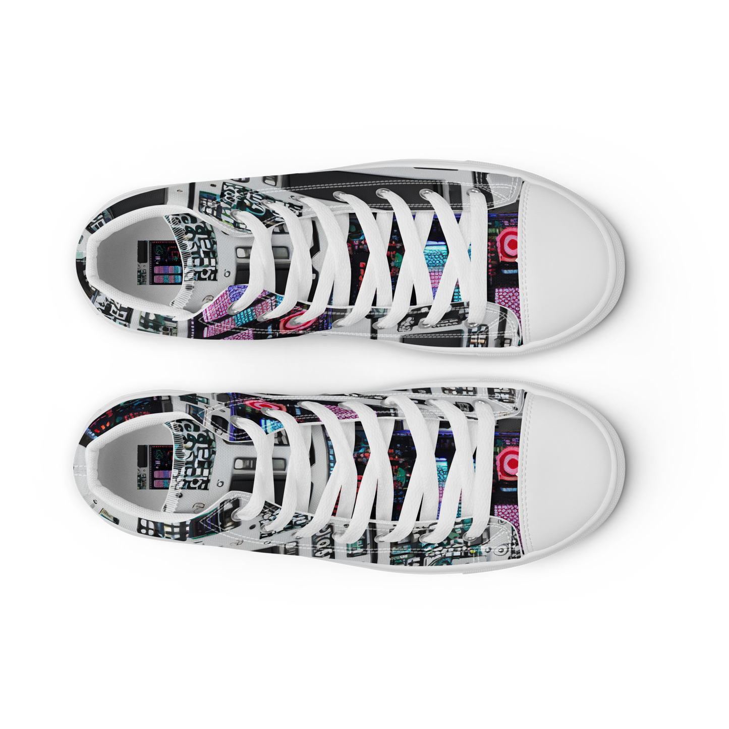 Women's High Top Canvas Shoes - Wired Wonders