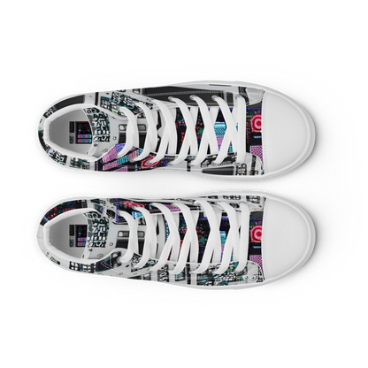 Women's High Top Canvas Shoes - Wired Wonders