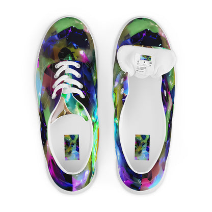 Women's Lace-Up Canvas Shoes - Fantasy Spiral