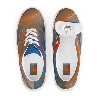 Women's Lace-Up Canvas Shoes - Whispering Ember