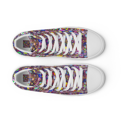 Women's High Top Canvas Shoes - Eyes of Enchantment