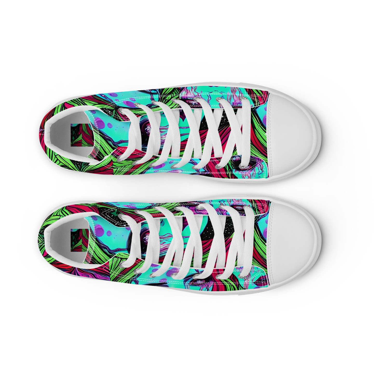 Women's High Top Canvas Shoes - Luminous Nightfall