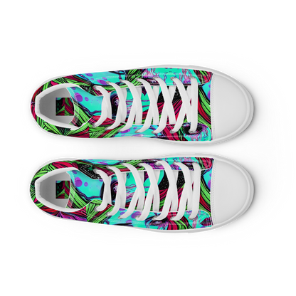 Women's High Top Canvas Shoes - Luminous Nightfall