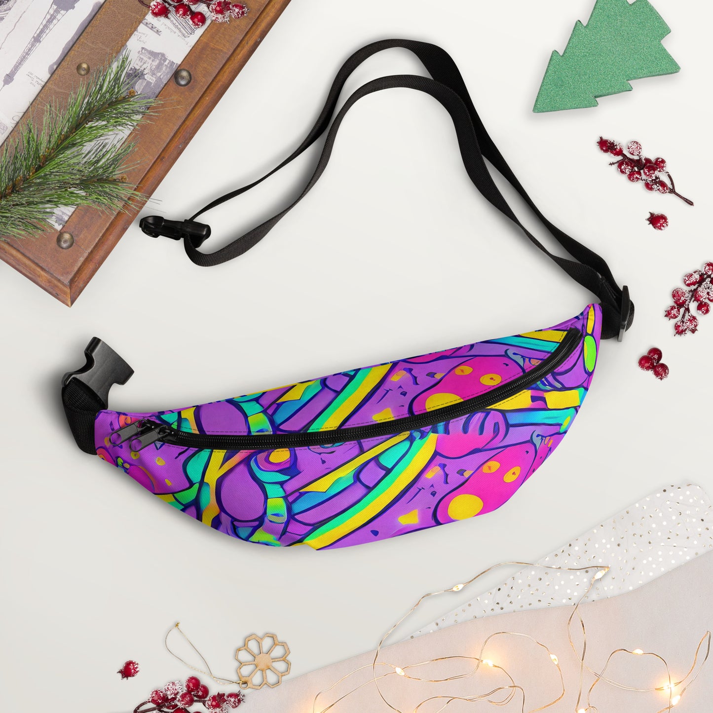 Fanny Pack - Neon Galaxy Whirl
