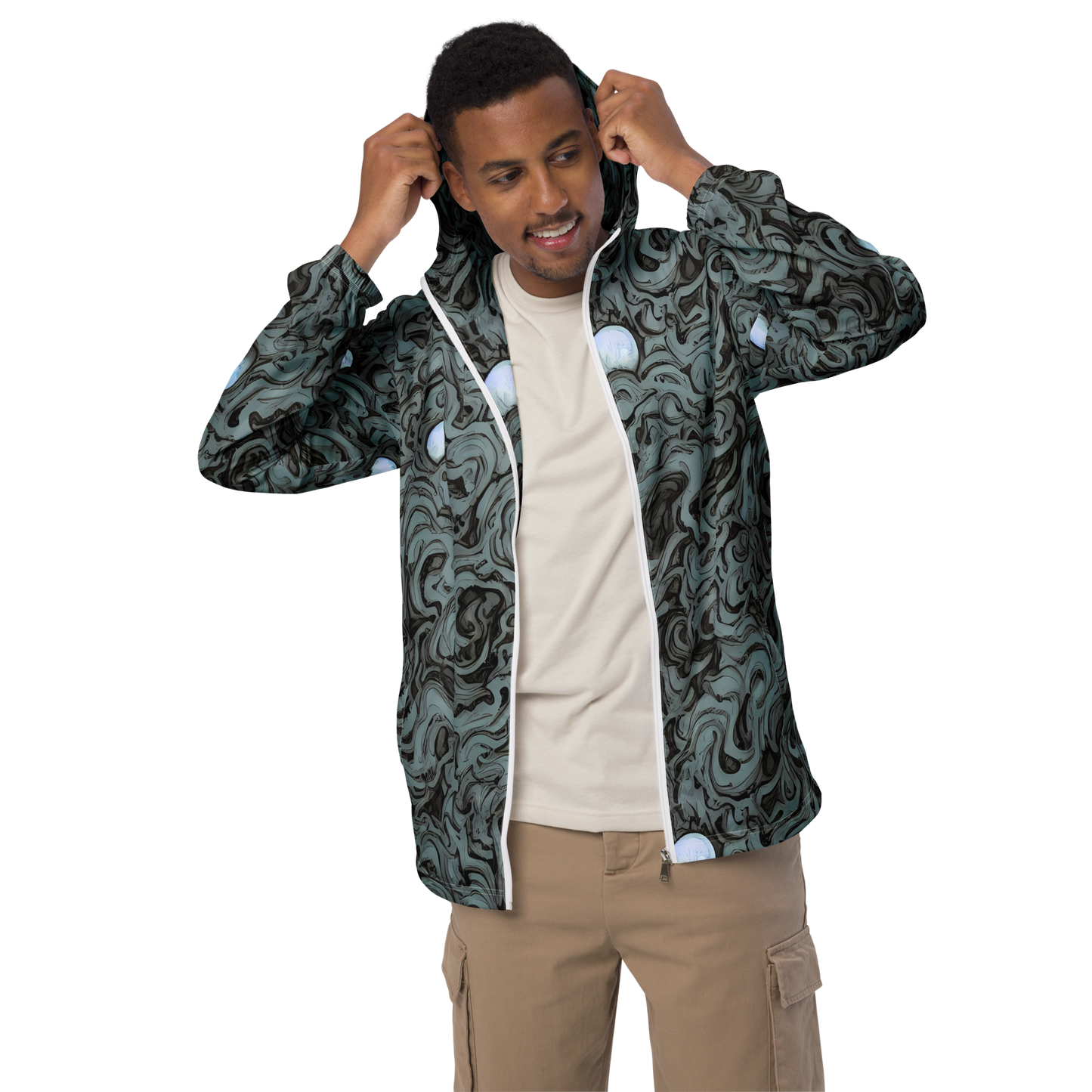 Men's Windbreaker - Caruso Swirl