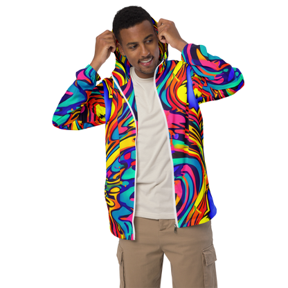 Men's Windbreaker - Electric Ecstasy