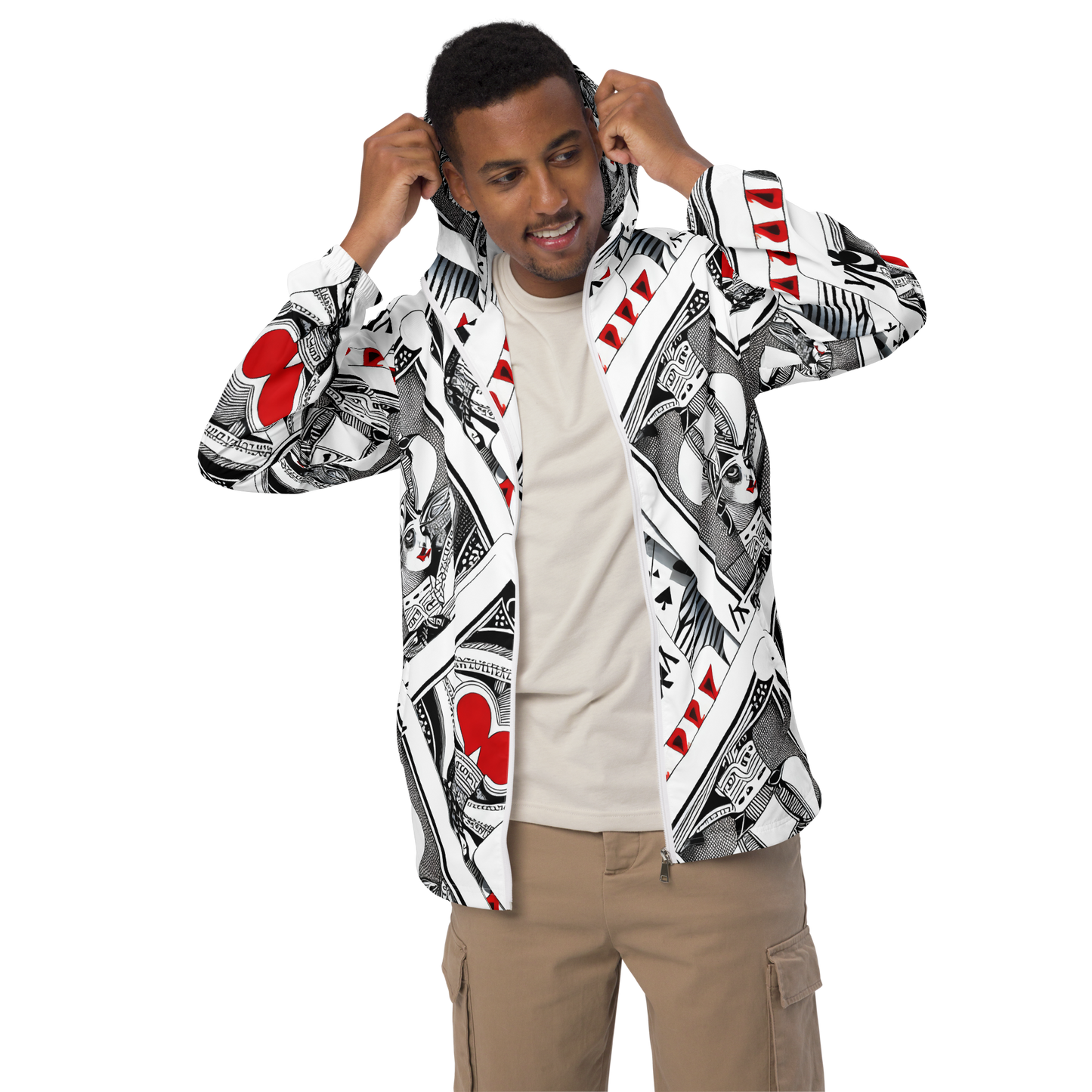 Men's Windbreaker - Fashion Print, By Carl Rahl