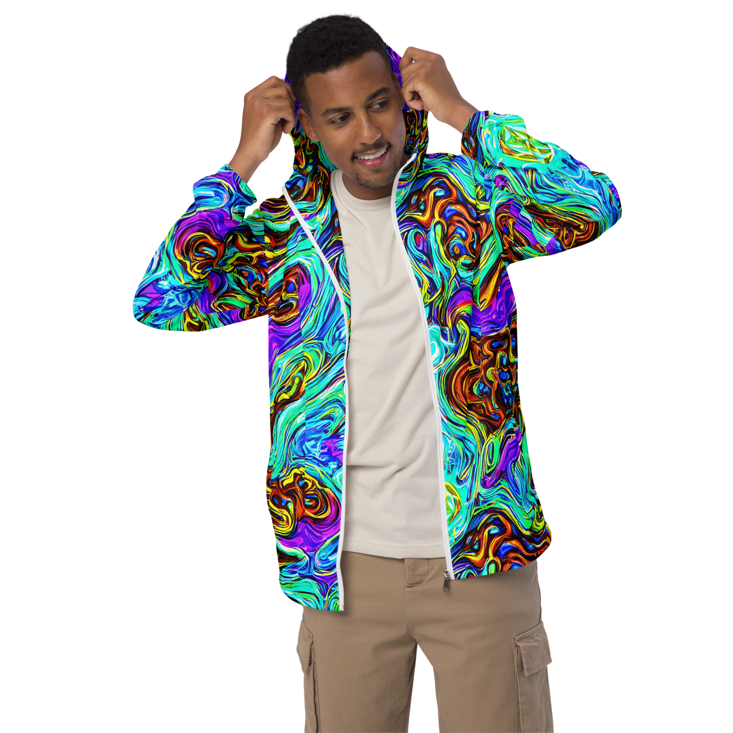 Men's Windbreaker - Mystic Iridescence